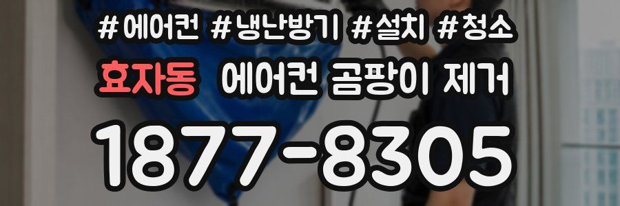 효자동 에어컨 곰팡이 제거