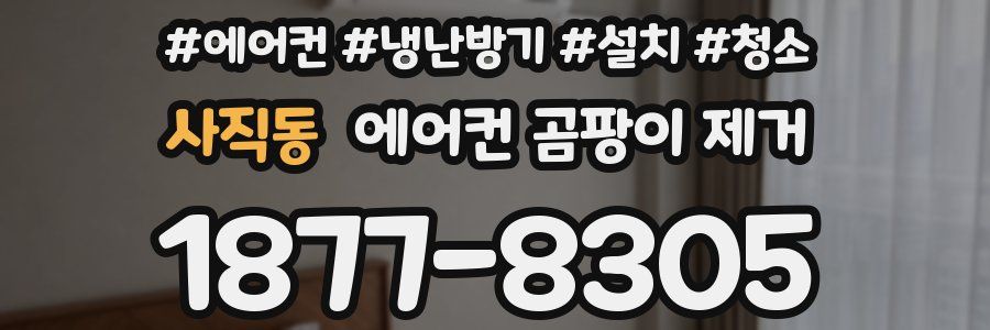사직동 에어컨 곰팡이 제거