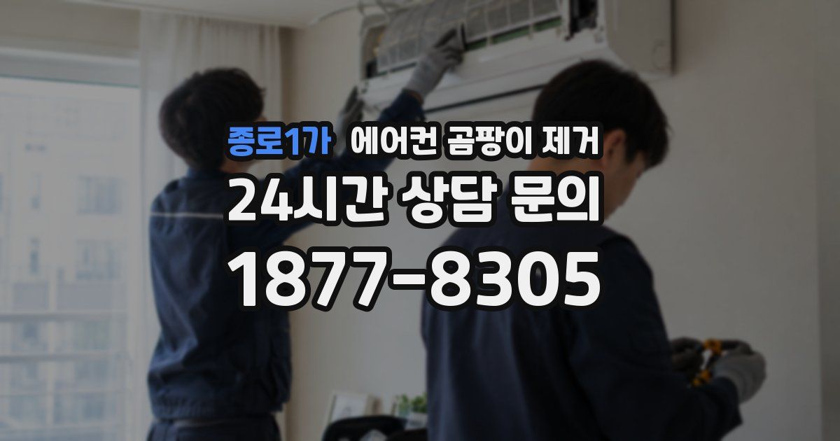 종로1가 에어컨 곰팡이 제거