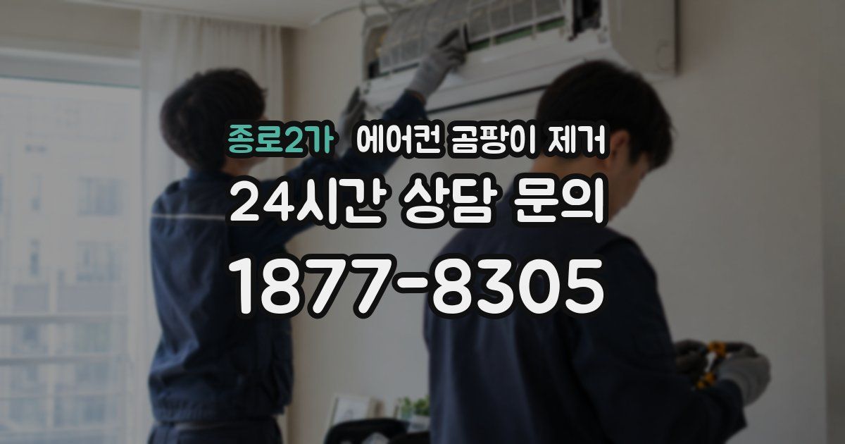 종로2가 에어컨 곰팡이 제거