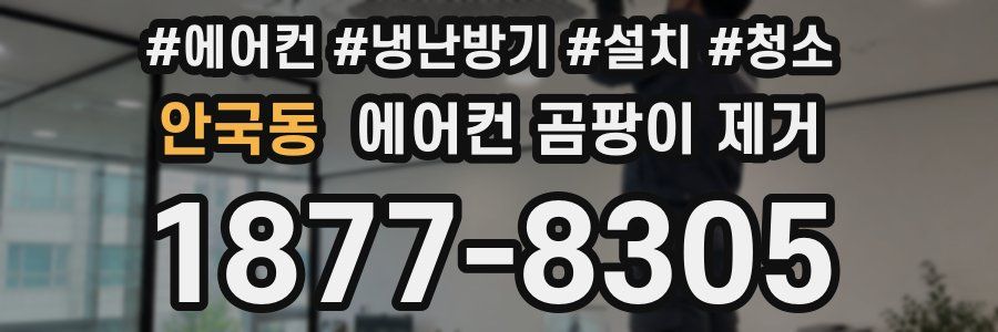 안국동 에어컨 곰팡이 제거