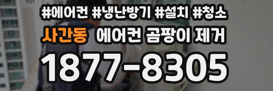 사간동 에어컨 곰팡이 제거