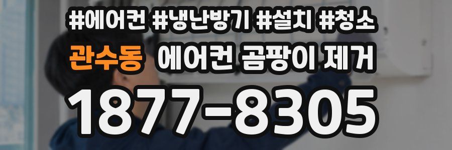 관수동 에어컨 곰팡이 제거