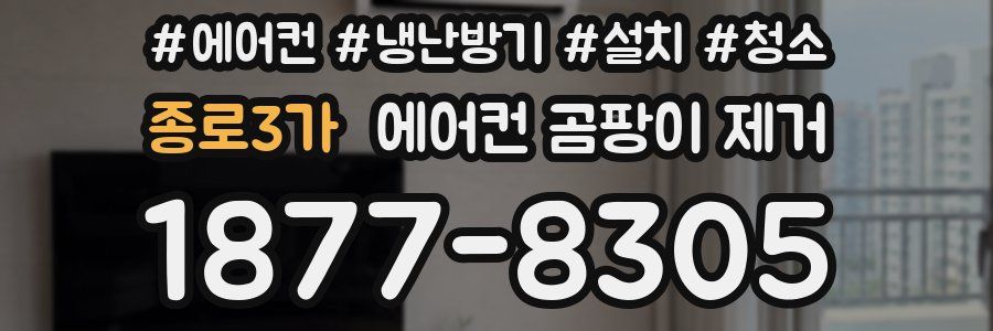 종로3가 에어컨 곰팡이 제거
