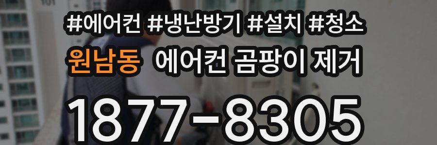 원남동 에어컨 곰팡이 제거