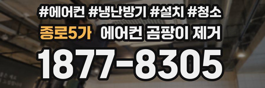 종로5가 에어컨 곰팡이 제거