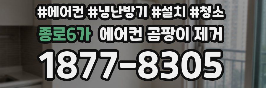 종로6가 에어컨 곰팡이 제거