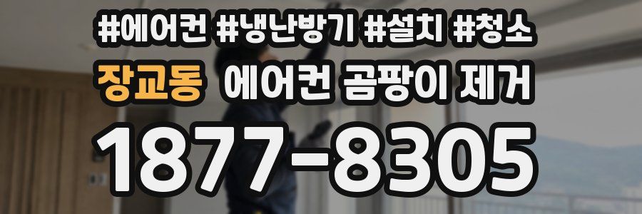 장교동 에어컨 곰팡이 제거