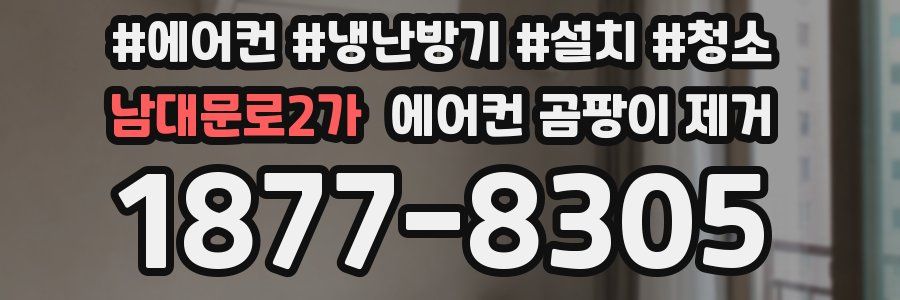 남대문로2가 에어컨 곰팡이 제거