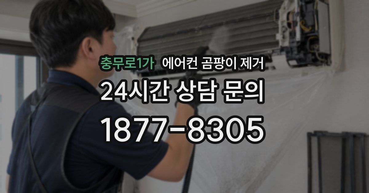 충무로1가 에어컨 곰팡이 제거