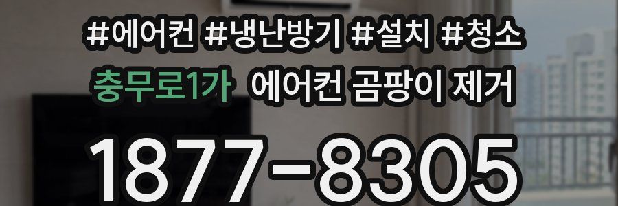 충무로1가 에어컨 곰팡이 제거