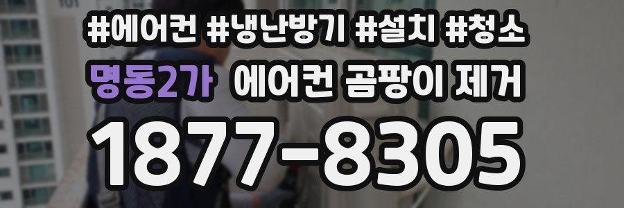 명동2가 에어컨 곰팡이 제거