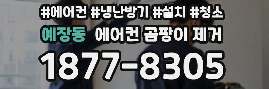 예장동 에어컨 곰팡이 제거