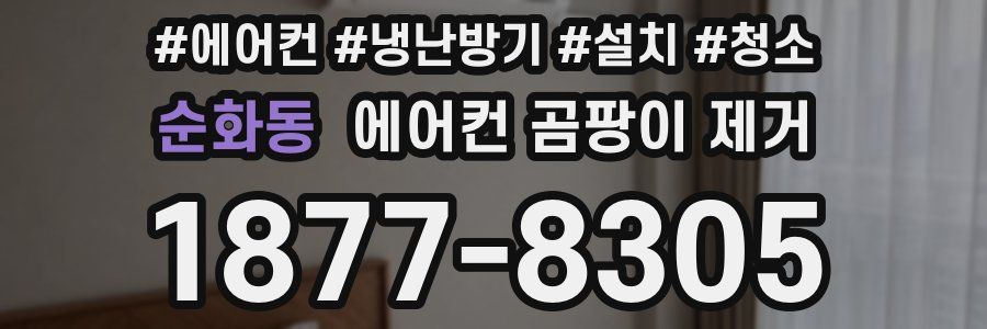 순화동 에어컨 곰팡이 제거