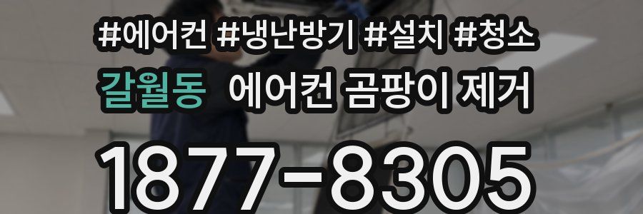 갈월동 에어컨 곰팡이 제거