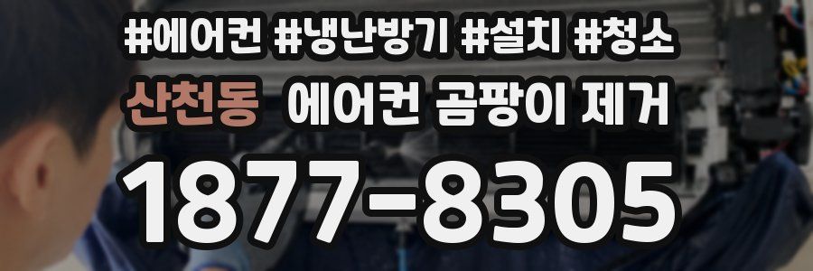 산천동 에어컨 곰팡이 제거