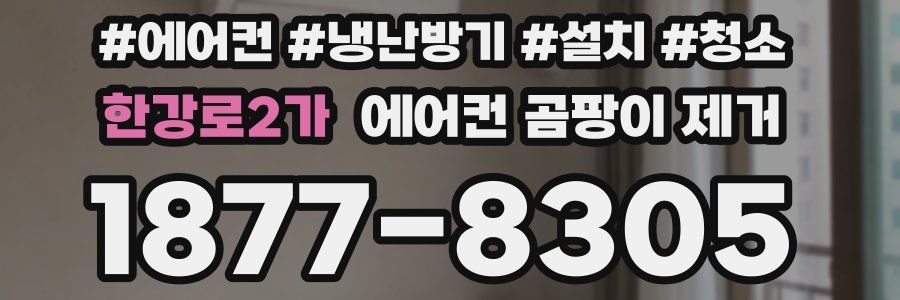 한강로2가 에어컨 곰팡이 제거