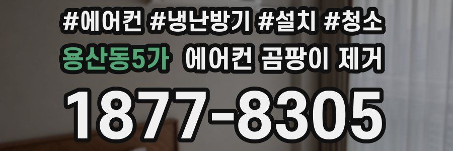 용산동5가 에어컨 곰팡이 제거