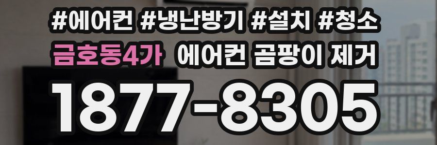 금호동4가 에어컨 곰팡이 제거
