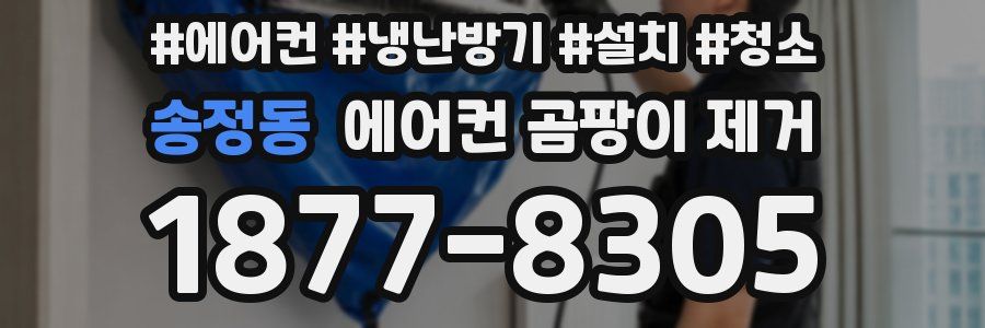 송정동 에어컨 곰팡이 제거