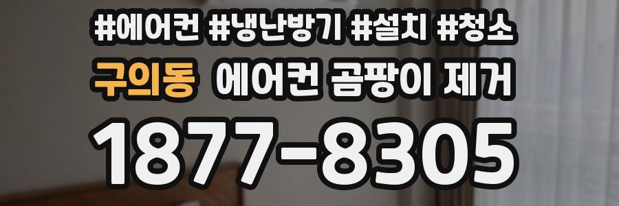 구의동 에어컨 곰팡이 제거