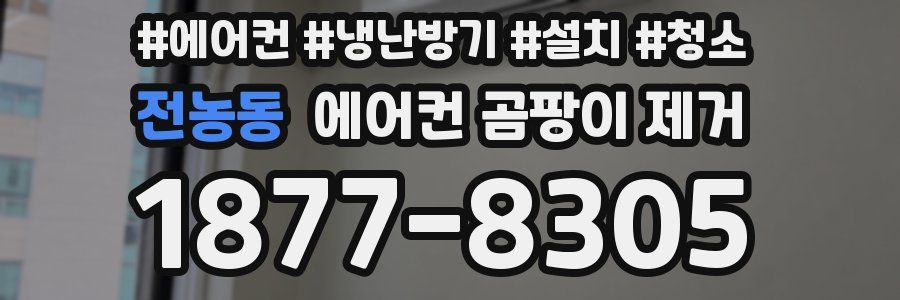 전농동 에어컨 곰팡이 제거