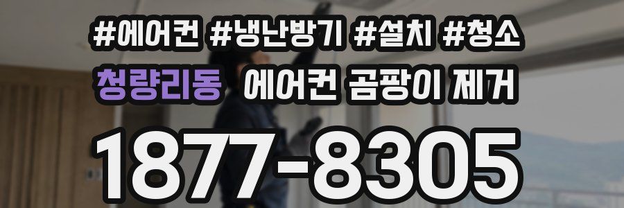 청량리동 에어컨 곰팡이 제거