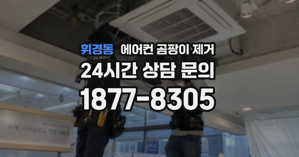 휘경동 에어컨 곰팡이 제거