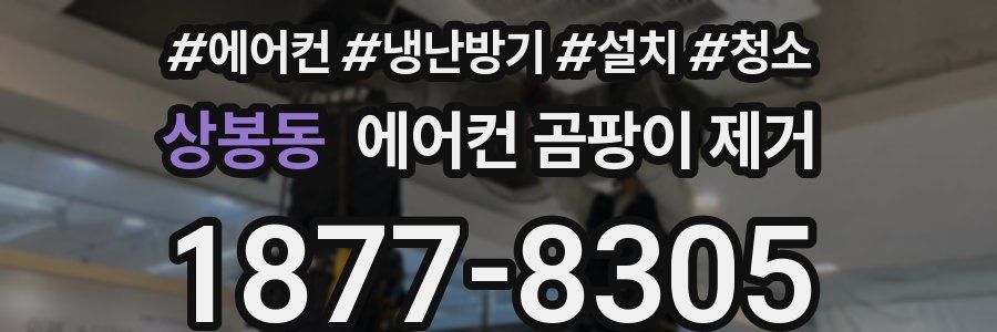 상봉동 에어컨 곰팡이 제거