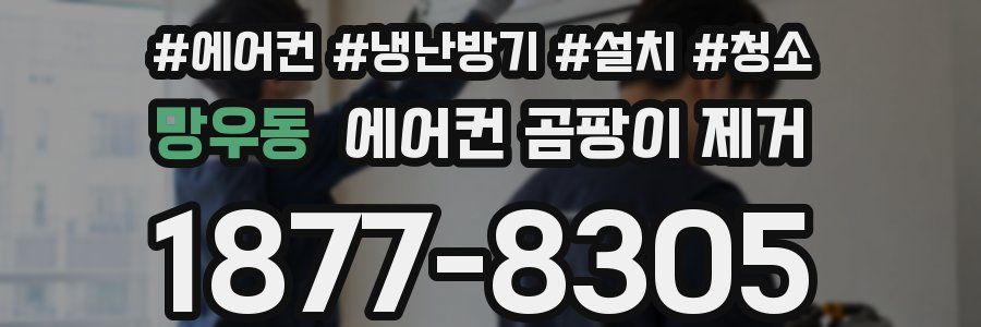 망우동 에어컨 곰팡이 제거