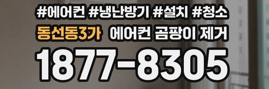 동선동3가 에어컨 곰팡이 제거