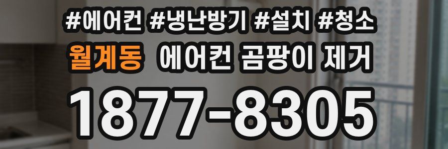 월계동 에어컨 곰팡이 제거