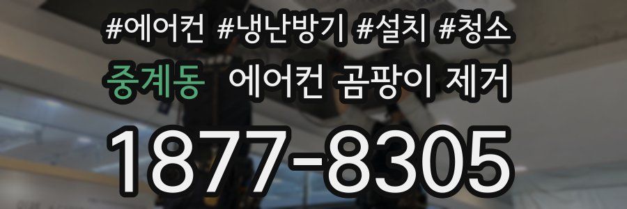 중계동 에어컨 곰팡이 제거