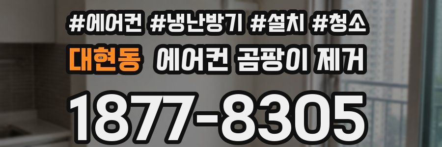 대현동 에어컨 곰팡이 제거