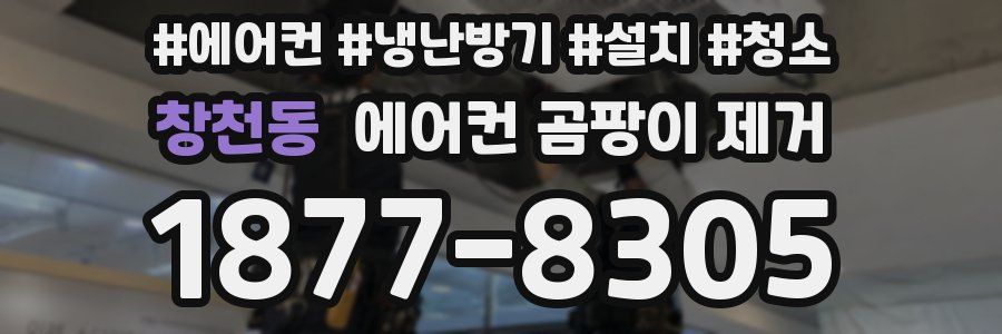 창천동 에어컨 곰팡이 제거