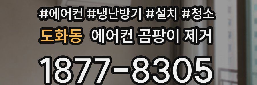 도화동 에어컨 곰팡이 제거