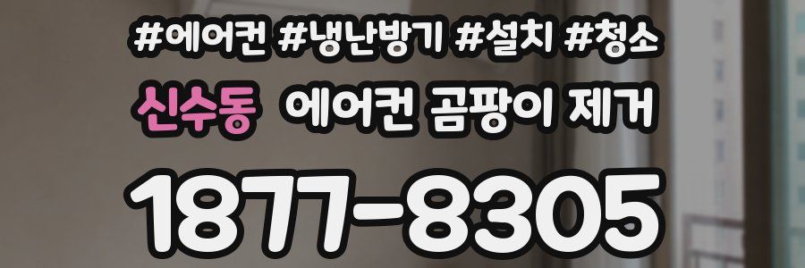 신수동 에어컨 곰팡이 제거