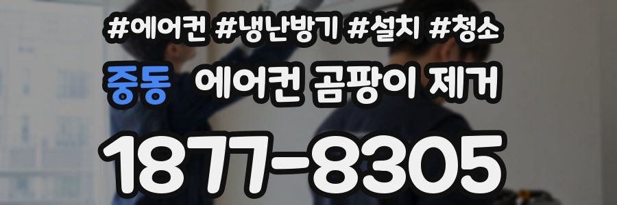 중동 에어컨 곰팡이 제거