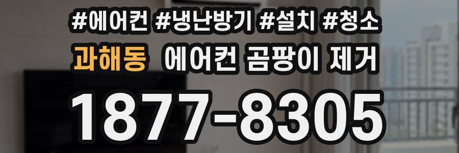 과해동 에어컨 곰팡이 제거