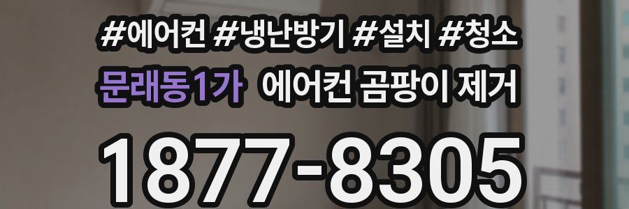 문래동1가 에어컨 곰팡이 제거