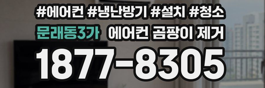 문래동3가 에어컨 곰팡이 제거