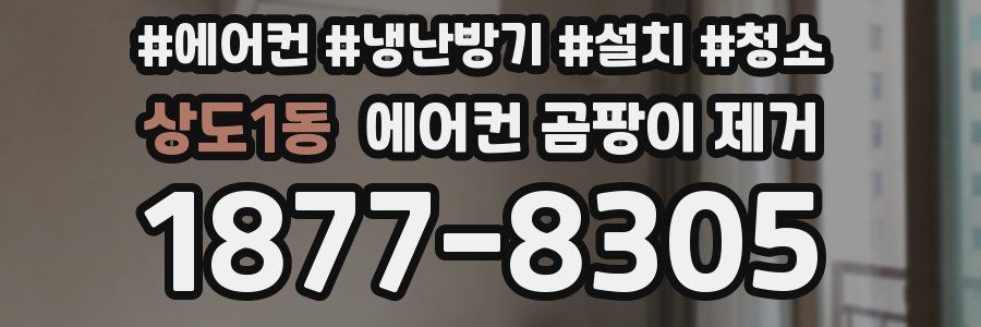 상도1동 에어컨 곰팡이 제거