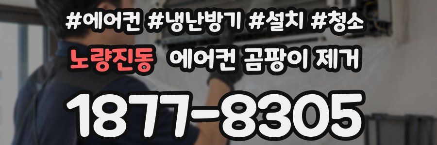 노량진동 에어컨 곰팡이 제거