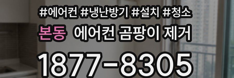 본동 에어컨 곰팡이 제거