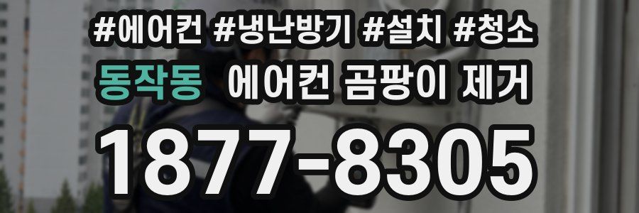 동작동 에어컨 곰팡이 제거