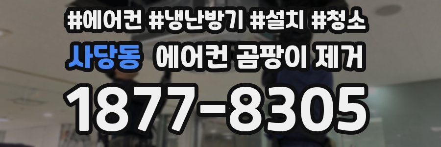 사당동 에어컨 곰팡이 제거