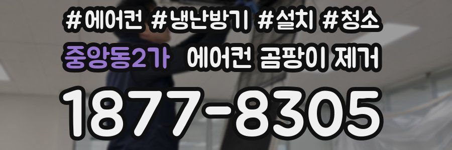 중앙동2가 에어컨 곰팡이 제거