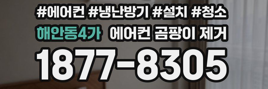 해안동4가 에어컨 곰팡이 제거