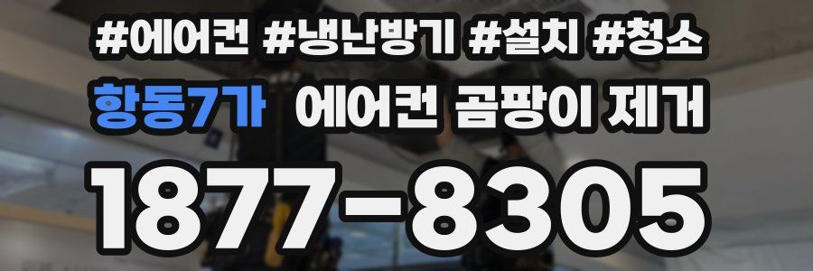 항동7가 에어컨 곰팡이 제거