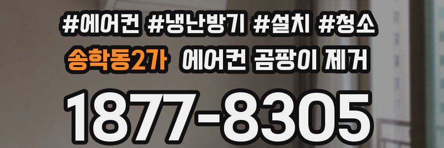 송학동2가 에어컨 곰팡이 제거